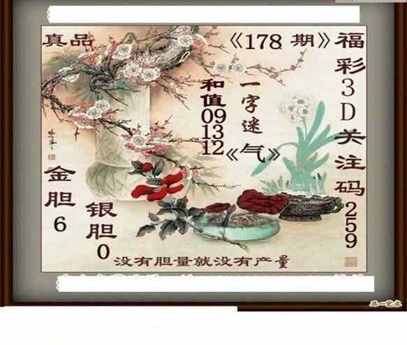 24178期: 白老3D杀码图版