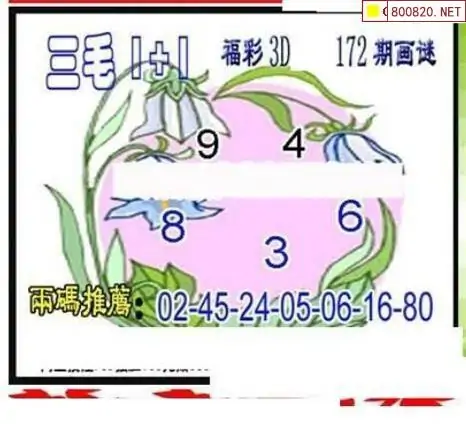 25172期: 三毛3D精品图谜