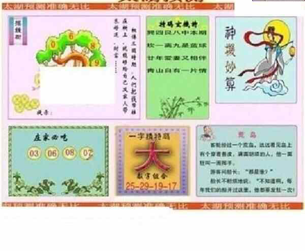 24114期: 太湖图福彩3D精品预测