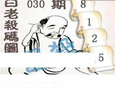 25030期: 白老3D杀码图版