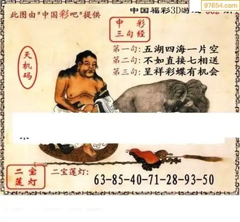 福彩3D26062期天中全套预测分析图