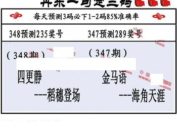 25348期: 福彩3D丹东全图分析