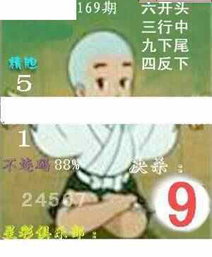 24169期: 白老3D杀码图版