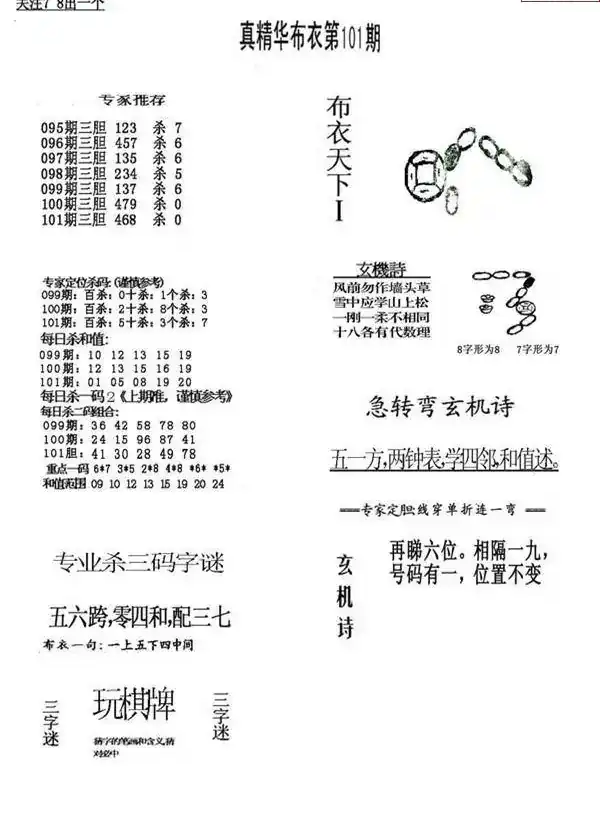 25101期: 福彩3D全套图版参考