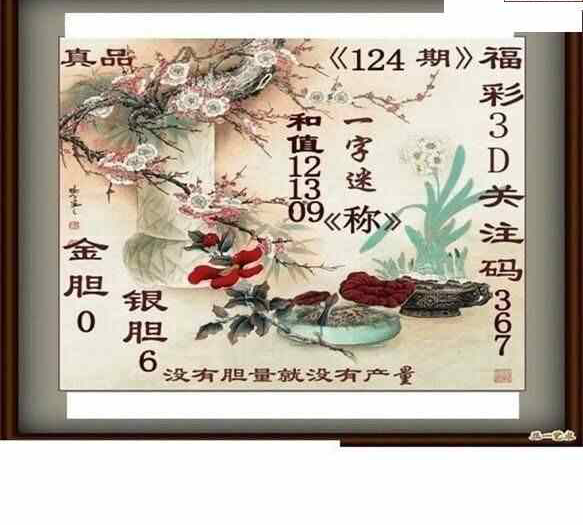 24124期: 白老3D杀码图版