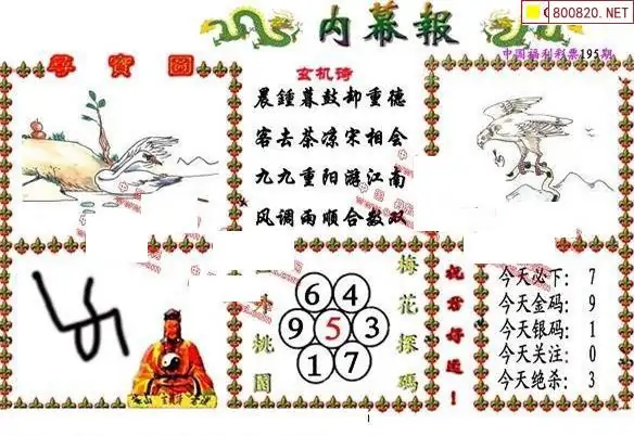 25195期: 福彩3D丹东全图分析