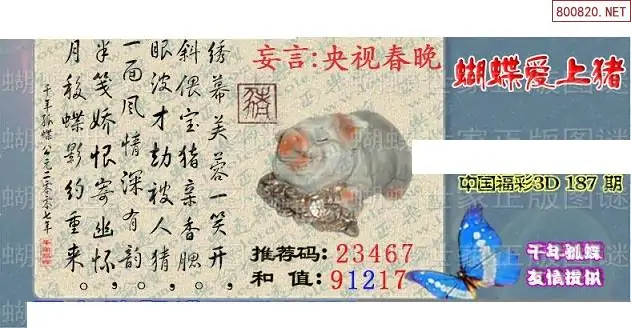 25187期: 3D蝴蝶世家蝴蝶彩图