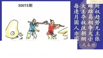 福彩3D26075期天中全套预测分析图
