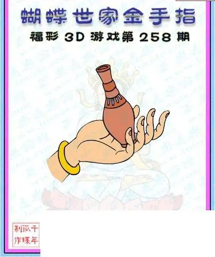 25258期: 3D蝴蝶世家蝴蝶彩图