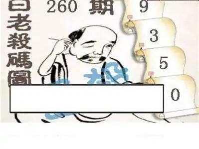 25260期: 白老3D杀码图版