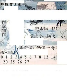 26103期: 大兵福彩3D黄金报图版