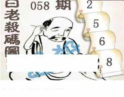 25058期: 白老3D杀码图版