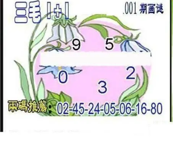 26001期: 三毛3D精品图谜