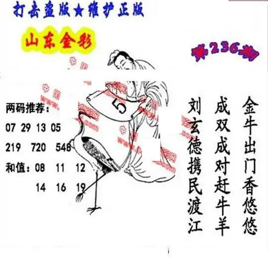 25236期: 福彩3D丹东全图分析