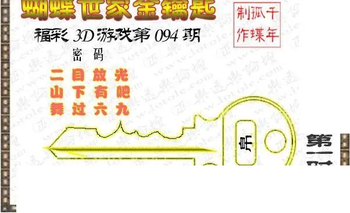 26094期: 3D蝴蝶世家蝴蝶彩图