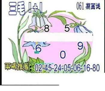 26061期: 三毛3D精品图谜