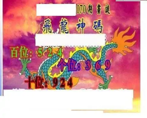 25070期: 三毛3D精品图谜