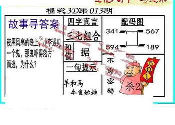 26013期: 福彩3D丹东全图分析
