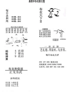 26003期: 福彩3D全套图版参考