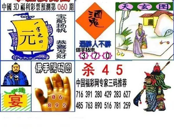 福彩3D 26060期佐罗图一掌经预测图