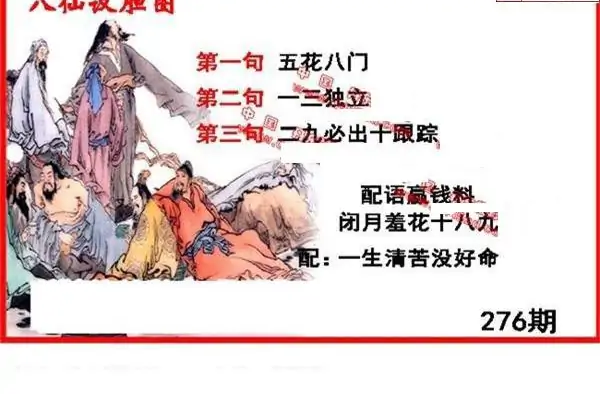 25276期: 福彩3D丹东全图分析