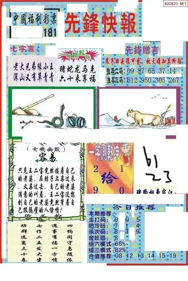 25181期: 福彩3D丹东全图分析