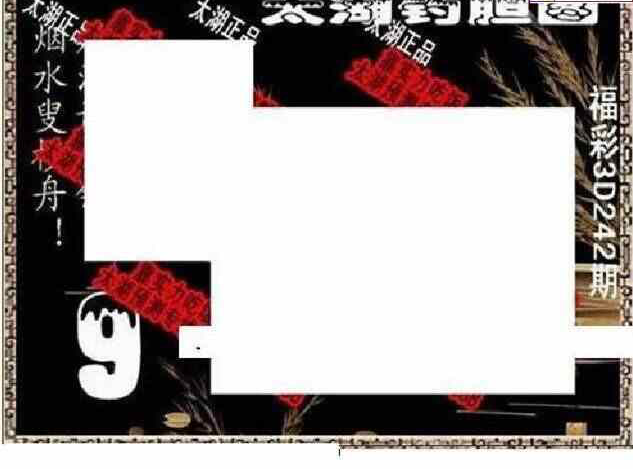 24242期: 太湖图福彩3D精品预测