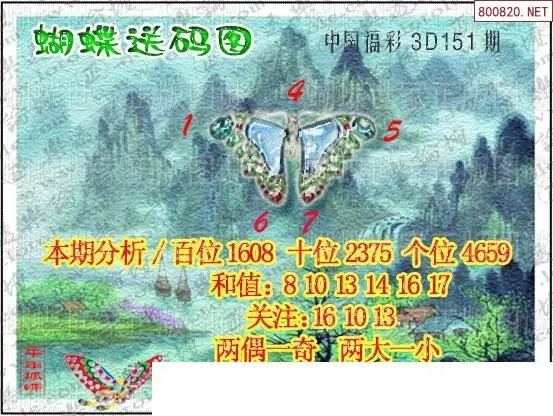 25151期: 3D蝴蝶世家蝴蝶彩图