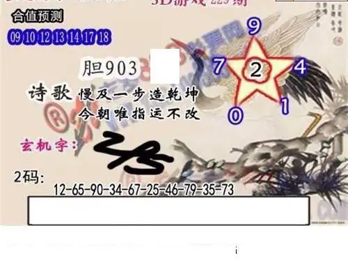 25229期: 白老3D杀码图版