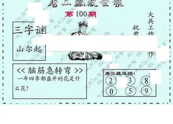 26100期: 大兵福彩3D黄金报图版