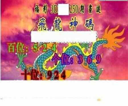 24250期: 三毛3D精品图谜