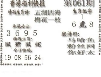 26061期: 白老3D杀码图版