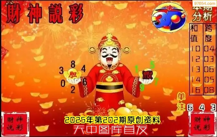 25202期: 财神说彩3D全套图版
