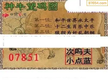 福彩3D26072期天中全套预测分析图