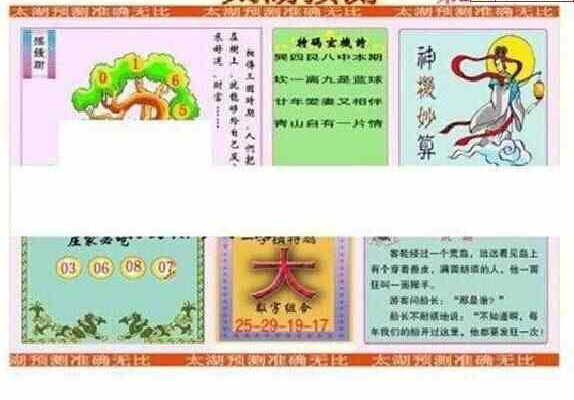 24288期: 太湖图福彩3D精品预测