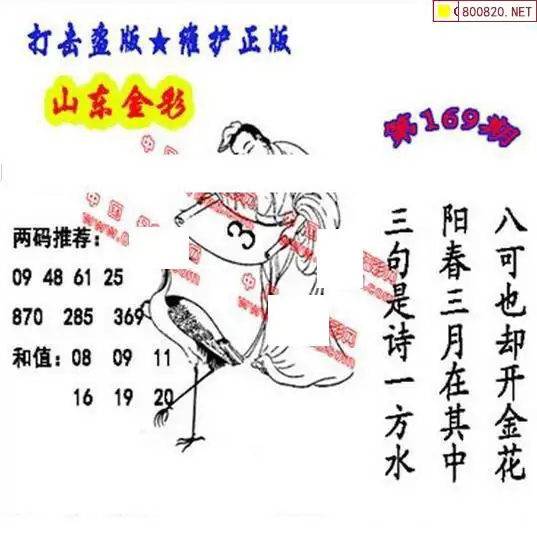 25169期: 福彩3D丹东全图分析