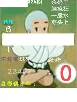 25324期: 白老3D杀码图版