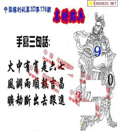 25176期: 福彩3D丹东全图分析