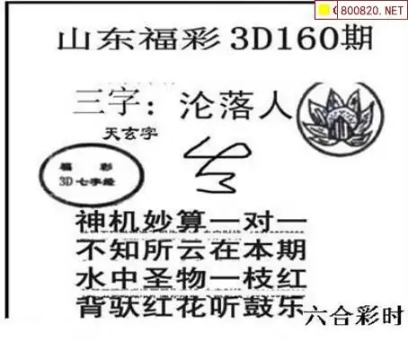 25160期: 三毛3D精品图谜