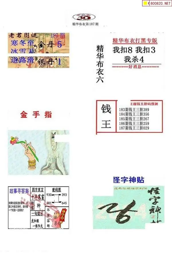 25187期: 福彩3D全套图版参考