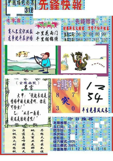 25318期: 福彩3D丹东全图分析