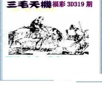 25319期: 三毛3D精品图谜