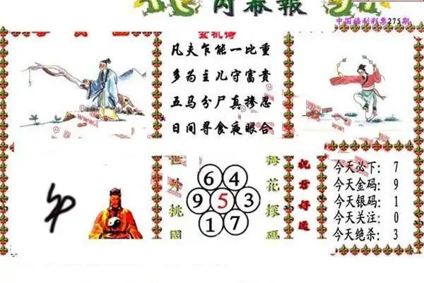 25275期: 福彩3D丹东全图分析