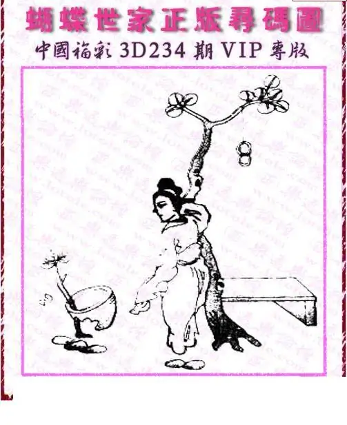 25234期: 3D蝴蝶世家蝴蝶彩图