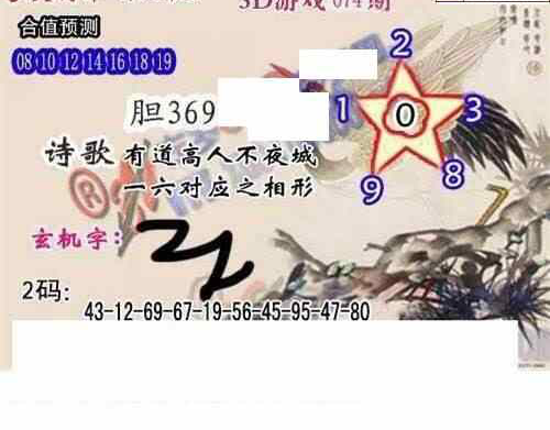 24074期: 白老3D杀码图版