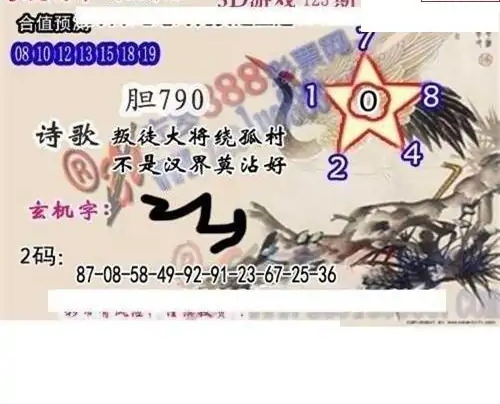 25123期: 白老3D杀码图版