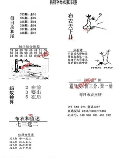 25328期: 福彩3D全套图版参考