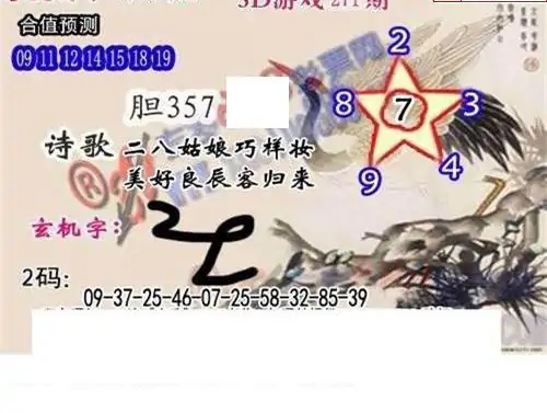 25271期: 白老3D杀码图版