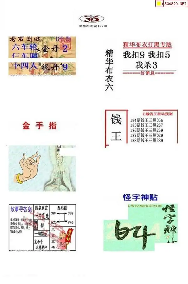25188期: 福彩3D全套图版参考