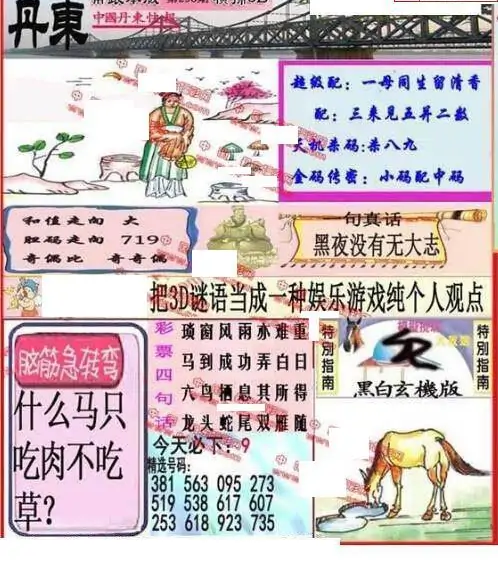 25298期: 福彩3D丹东全图分析